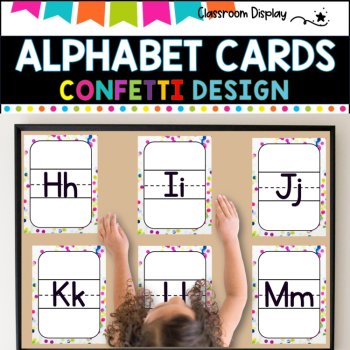 ALPHABET POSTERS without Pictures l DECOR l CONFETTI DESIGN, image 4
