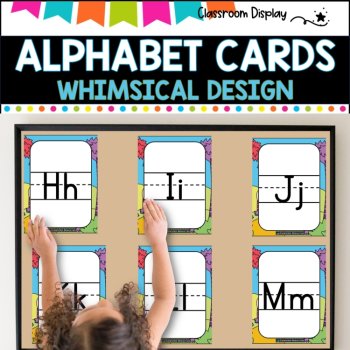 ALPHABET POSTERS without Pictures l DECOR l WHIMSICAL DESIGN, image 4