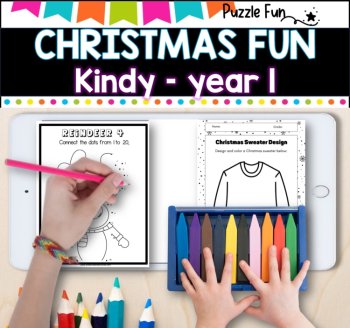 Christmas Activity Fun Book for Kindy to Year 1, image 3
