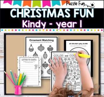 Christmas Activity Fun Book for Kindy to Year 1, image 4