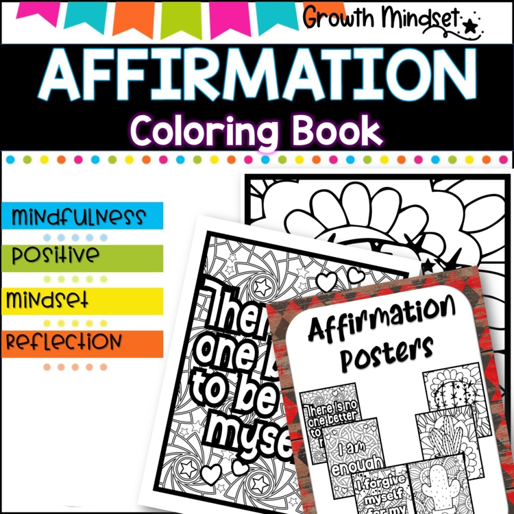 Positive Affirmation Posters | Coloring Fun, Creative Designs