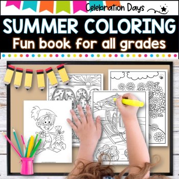 Summer Coloring Pages | End of the Year Coloring Pages| 90 Fun, Creative Designs, image 4