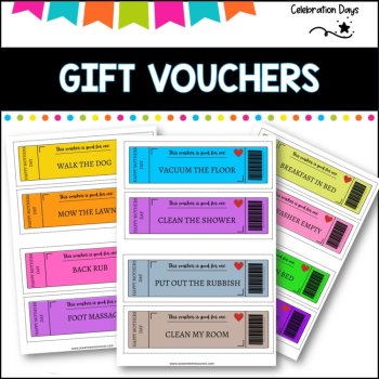 GIFT VOUCHER cards for Mother, Fathers' day or Christmas, image 2