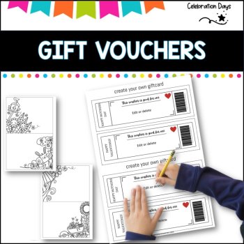 GIFT VOUCHER cards for Mother, Fathers' day or Christmas, image 3