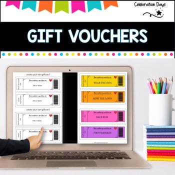 GIFT VOUCHER cards for Mother, Fathers' day or Christmas, image 4