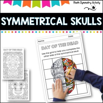 Sugar Skull Symmetry, a Day of the Dead Activity, image 2