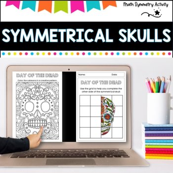 Sugar Skull Symmetry, a Day of the Dead Activity, image 3