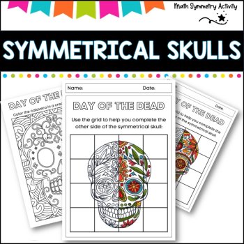 Sugar Skull Symmetry, a Day of the Dead Activity, image 4
