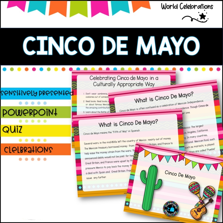 Cinco De Mayo PowerPoint presentation and Quiz