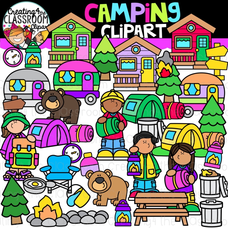 Camping Clipart | Camping Safety Clip Art for Activities and Worksheets