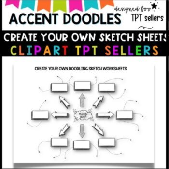 Doodle Accents Hatched design SET 1 for TPT Sellers, image 4