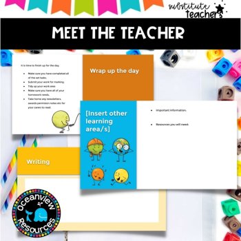 Meet the Substitute/Relief Teacher-Editable Powerpoint, image 4