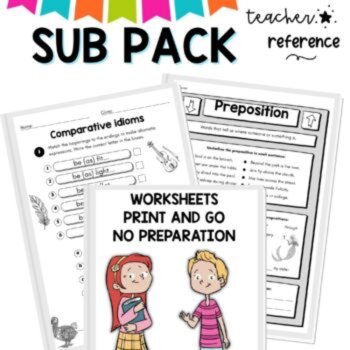 Grade 3-4 Sub Plans for Emergency Teaching days and Relief Teachers, image 2