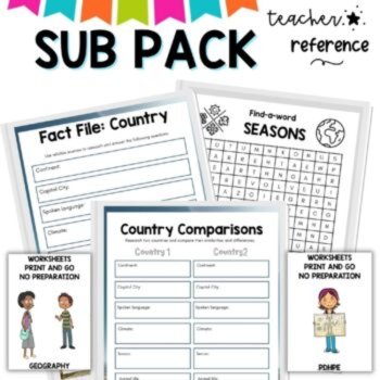 Grade 3-4 Sub Plans for Emergency Teaching days and Relief Teachers, image 4