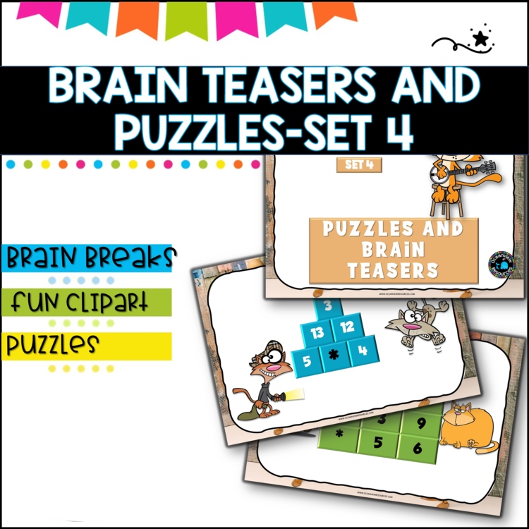 Bell ringers-Puzzles and Brain Breaks end of year set 4