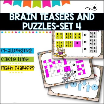 Bell ringers-Puzzles and Brain Breaks end of year set 4, image 2
