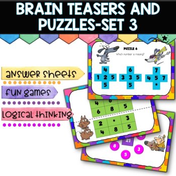 Bell ringers-Puzzles and Brain Breaks for Upper Primary- Set 3, image 3