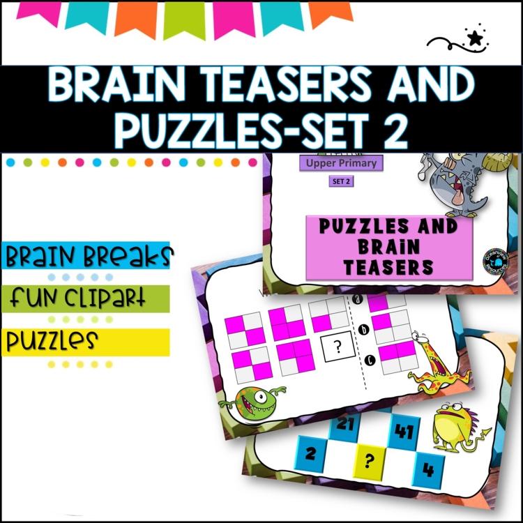 Bell ringers- Puzzles and Brain Breaks for Upper Primary- Set 2