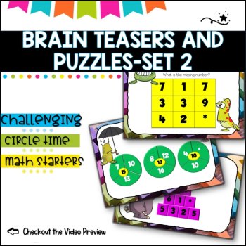 Bell ringers- Puzzles and Brain Breaks for Upper Primary- Set 2, image 2