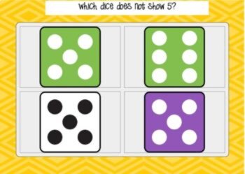 Dice patterns and number recognition to 6, image 2