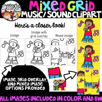 Music and Sound Puzzle Clipart: Mystery Picture Clipart, image 2