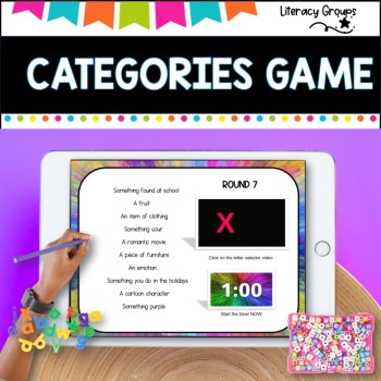 Vocabulary Word game- Catergory sort. Fast thinking fun, image 2