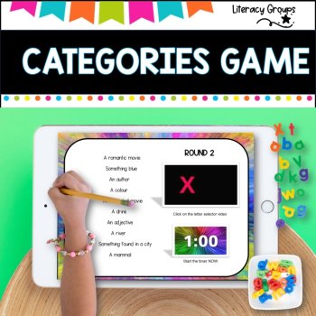 Vocabulary Word game- Catergory sort. Fast thinking fun, image 3