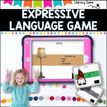 Don't say the word -GAME for Expressive language, word choice and vocabulary., image 2