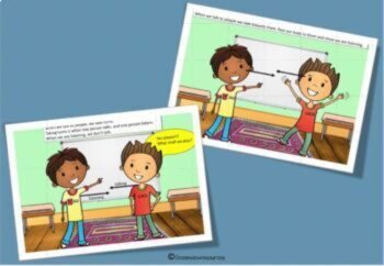 Social Narrative-TALKING TO EACH OTHER 2 male characters SPED (A Social Story), image 3