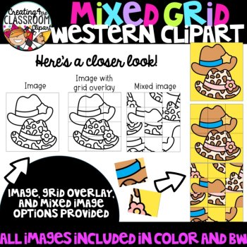Western Puzzle Clipart: Mystery Picture Clipart, image 2