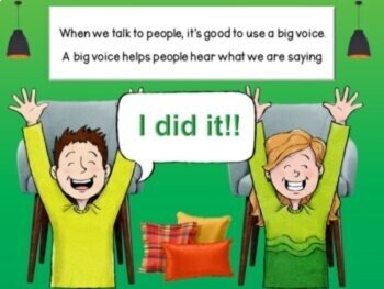 Social Narrative-USING A BIG VOICE SO THAT OTHERS CAN HEAR ME-SPED, image 2