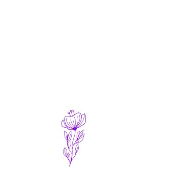 Procreate flower stamps, image 3