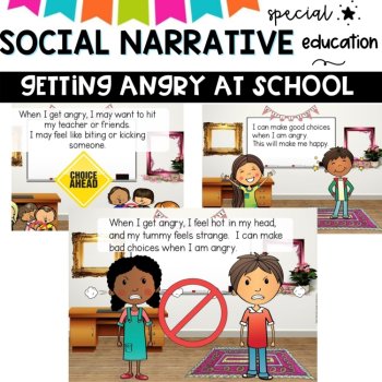Social Narrative-SOMETIMES I GET ANGRY  A story for SPED, image 3