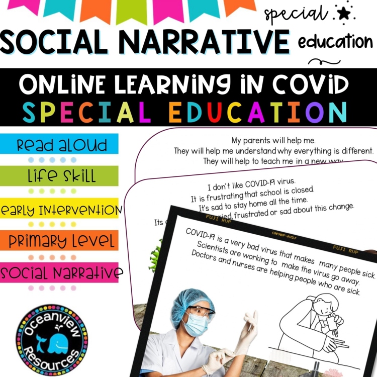 Social Narrative-VIRTUAL ONLINE LEARNING DURING COVID A story for SPED