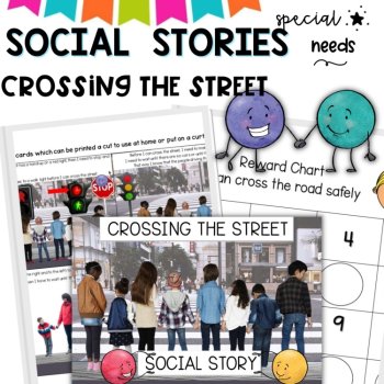 CROSSING THE ROAD SAFELY- A story for Special Education, image 2