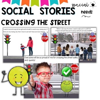 CROSSING THE ROAD SAFELY- A story for Special Education, image 3