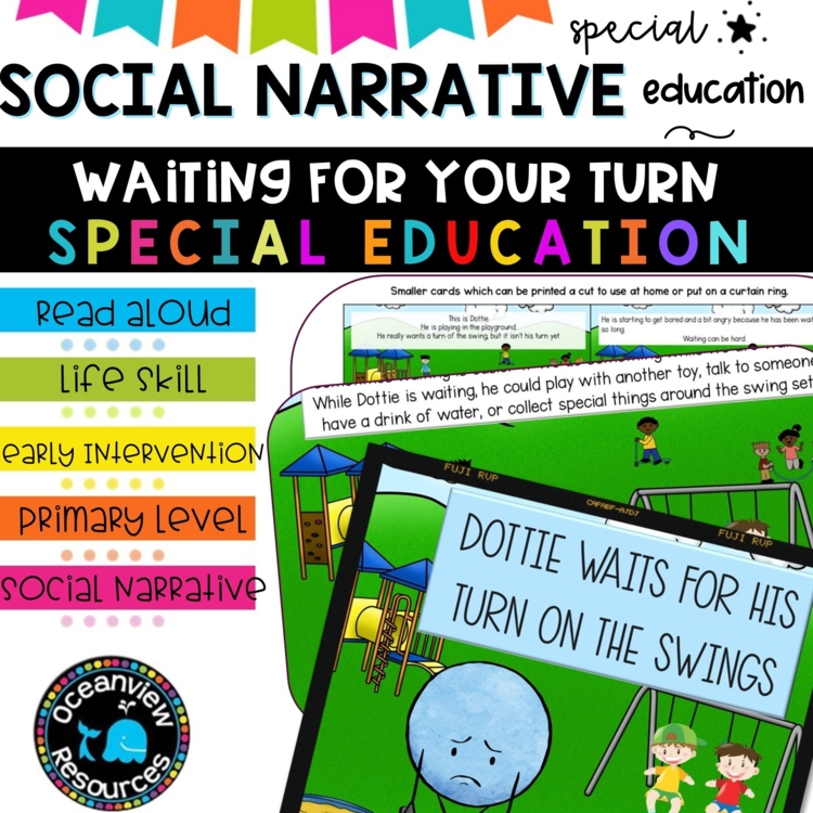 Social Narrative-WAITING FOR YOUR TURN (in the playground) A story for SPED