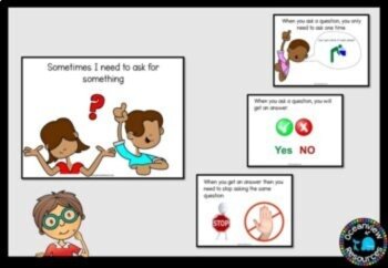 Social Narrative-YOU ONLY NEED TO ASK A QUESTION ONCE-A Social Story, image 2