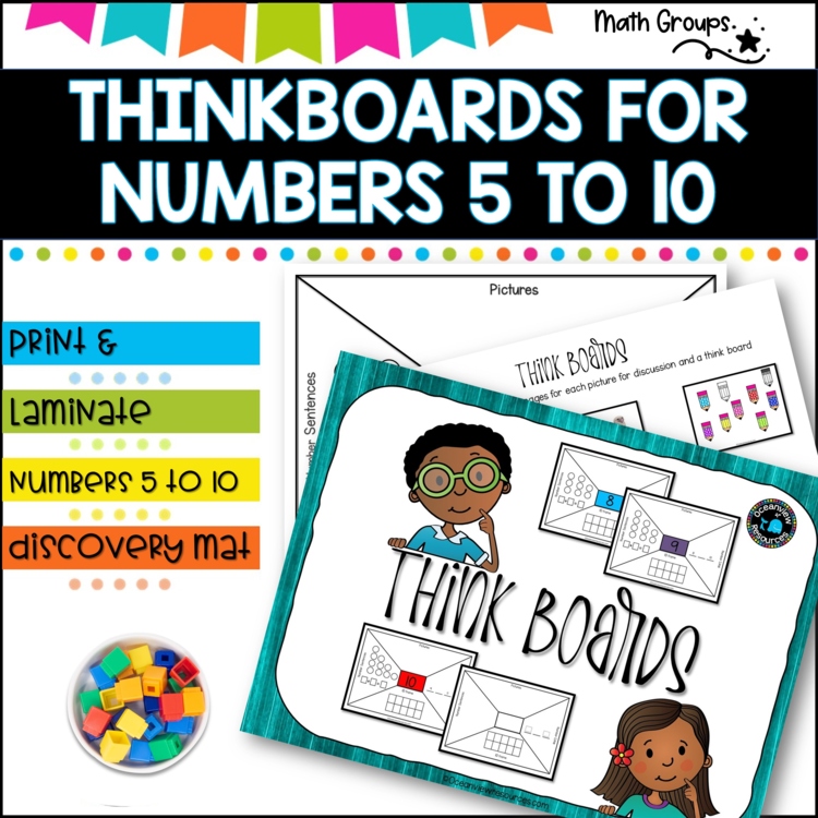 KID THINKBOARDS- a great tool for number representation 5-10