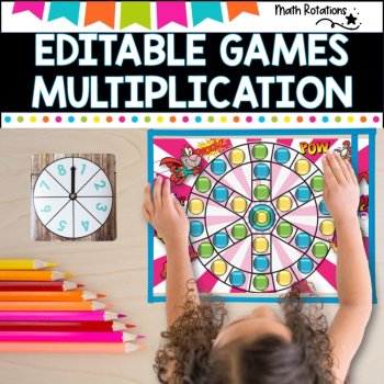 Multiplication Games pack- editable Set 2, image 2