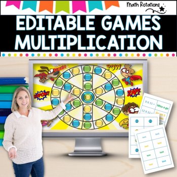 Multiplication Games pack- editable Set 2, image 3