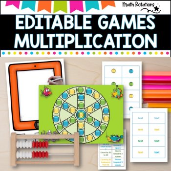 Multiplication Games pack- editable Set 2, image 4