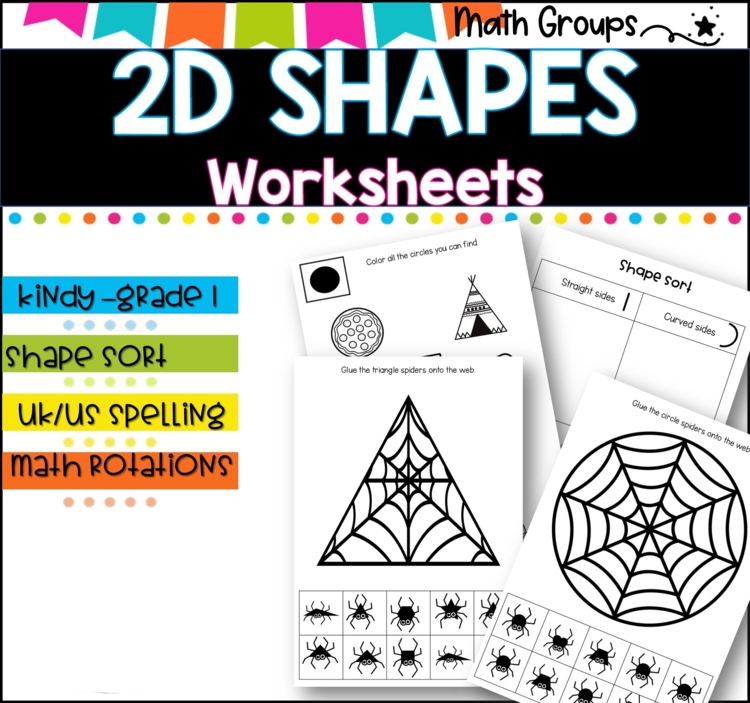 2D Shapes Worksheets & Activities | Classifying 2D Shapes l K-1