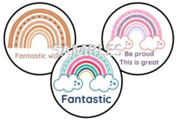 Digital Stickers- Happy Rainbows, image 2