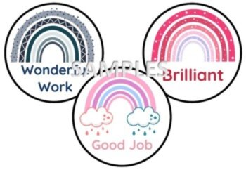 Digital Stickers- Happy Rainbows, image 3