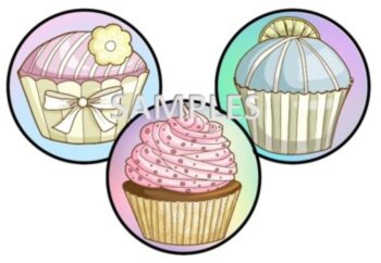 Digital Stickers- Yummy Cakes, image 2