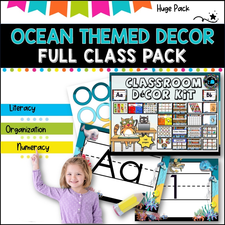 Ocean Road Trip themed Decor Pack