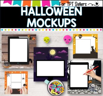 Halloween Laptop and iPad Mockups for Digital Resources l for TPT sellers, image 3