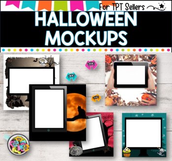 Halloween Laptop and iPad Mockups for Digital Resources l for TPT sellers, image 4