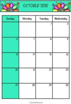 2030 Calendar Editable-January to December, image 3